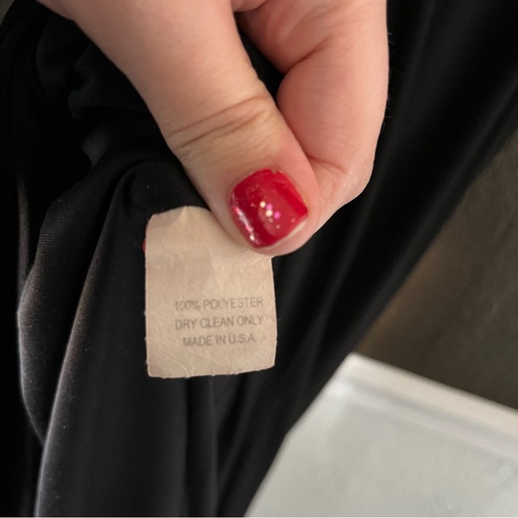 Black Monif C One Long Sleeve Mid Calf Dress, Size 3X - Picture 8 of 10